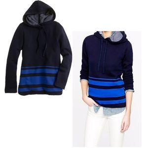 J. Crew Engineered Stripe Hoodie Size XS